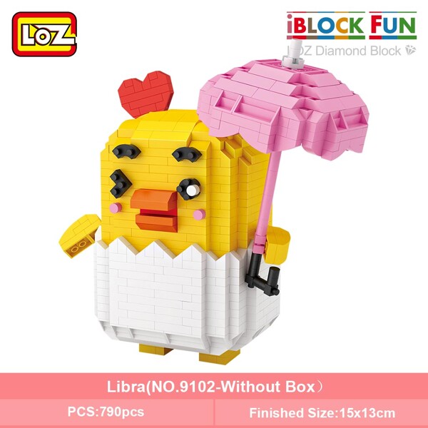 LOZ 9101-9112 Twelve Constellation Set Bundle Brickheadz
