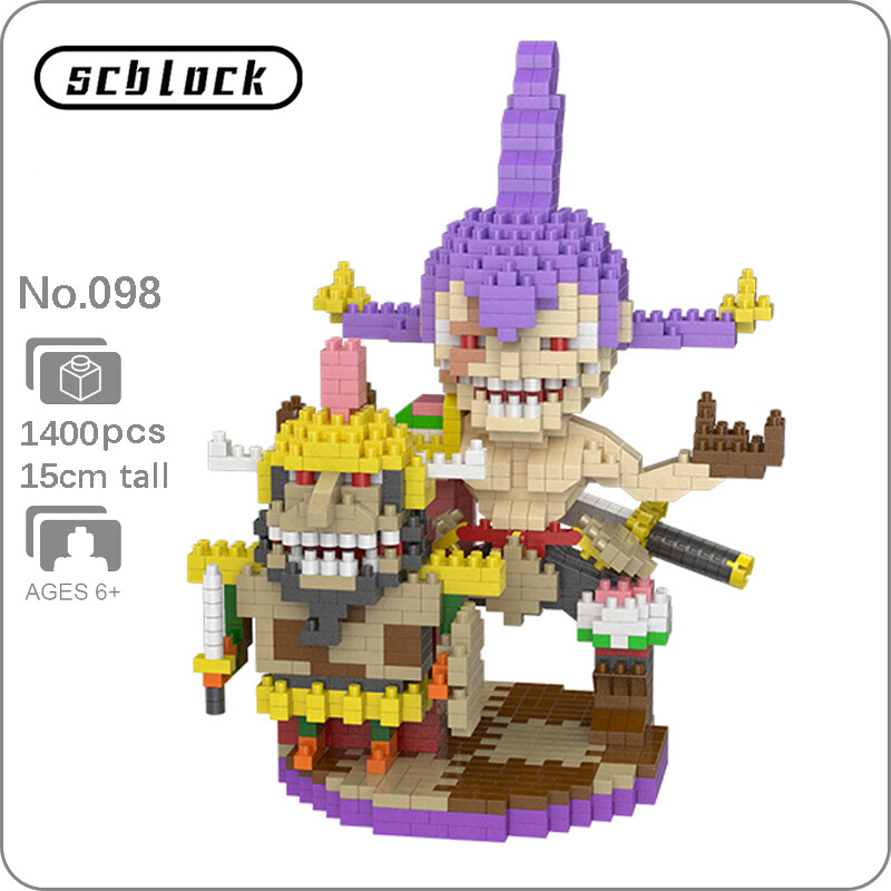 SC 096 Anime One Piece BIG MOM Linlin Pirate Mini Diamond Blocks Building Toy 