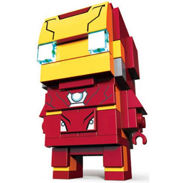 LOZ Super Heroes Figures DC Justice Joker Iron Man Spider Man Brickheadz