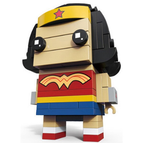 LOZ 6801-6818 Rocky Wonder Woman Iron Man Robin Spiderman Thor Superhero Brickheadz