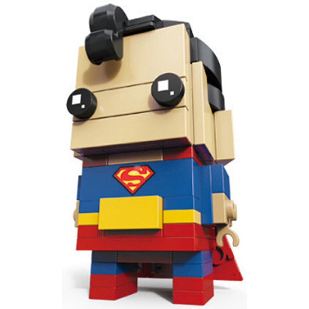 LOZ 6801-6818 Rocky Wonder Woman Iron Man Robin Spiderman Thor Superhero Brickheadz