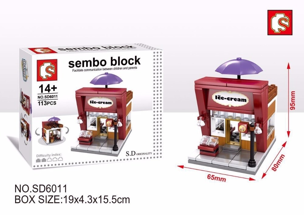SEMBO SD6015-SD6041 & SD6070-SD6087 Mini Store Building Bricks