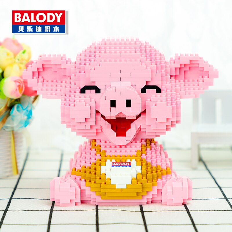 Balody 16125 Pink Smile Piggy Sit