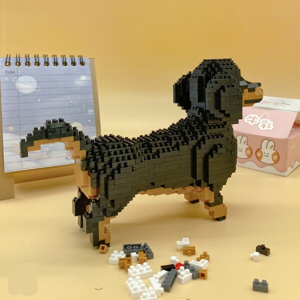 Balody 18244 Cartoon Black Dachshund Dog