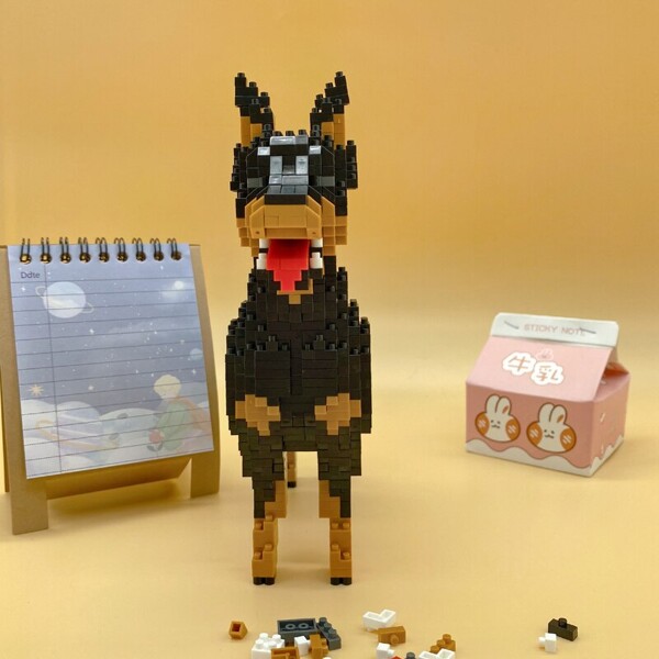 Balody 18247 Cartoon Black Dobermann Dog