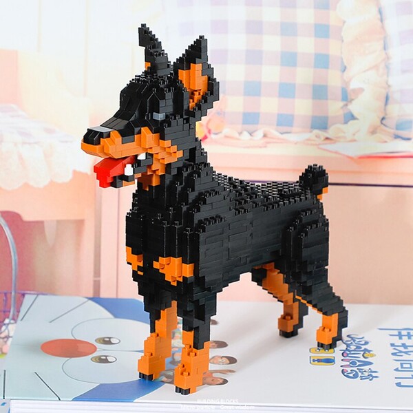 Balody 18247 Cartoon Black Dobermann Dog