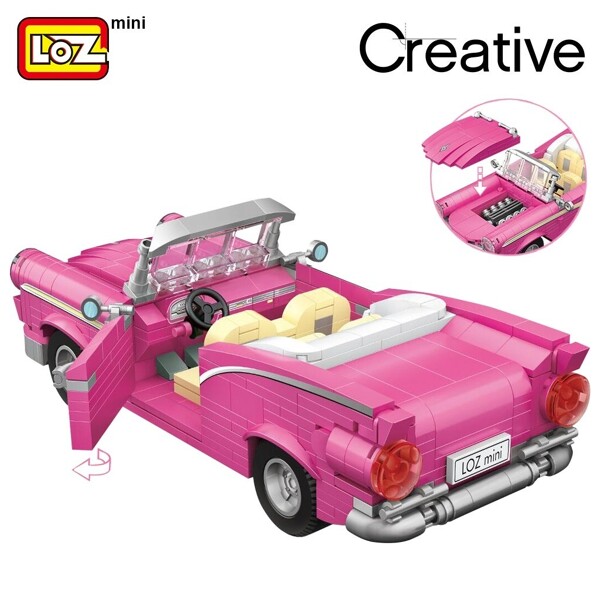 LOZ 1125 Pink Classic Car