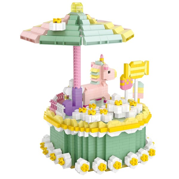 LOZ 9051 Birthday Cake with Macaron and Unicorn