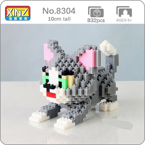 Xinz 8051-8052 Cute Kitten and Mouse - LOZ Blocks Official Store