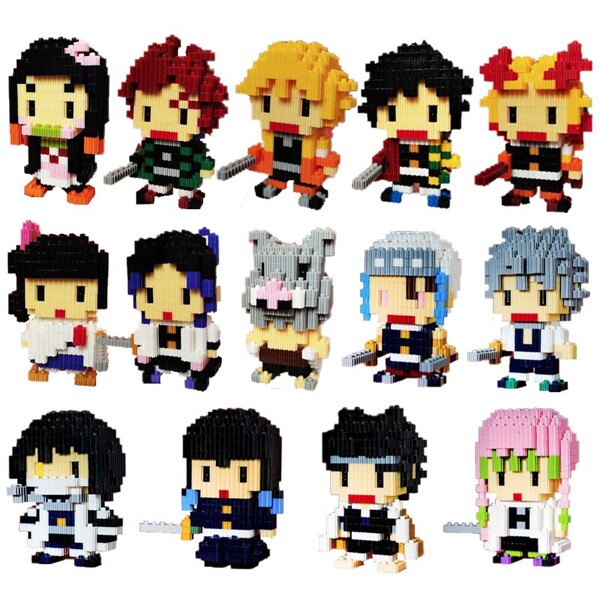 LINKGO 68284-68306 Demon Slayer Warrior Ninja Monster