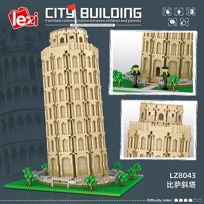 Lezi 8043 Leaning Tower of Pisa