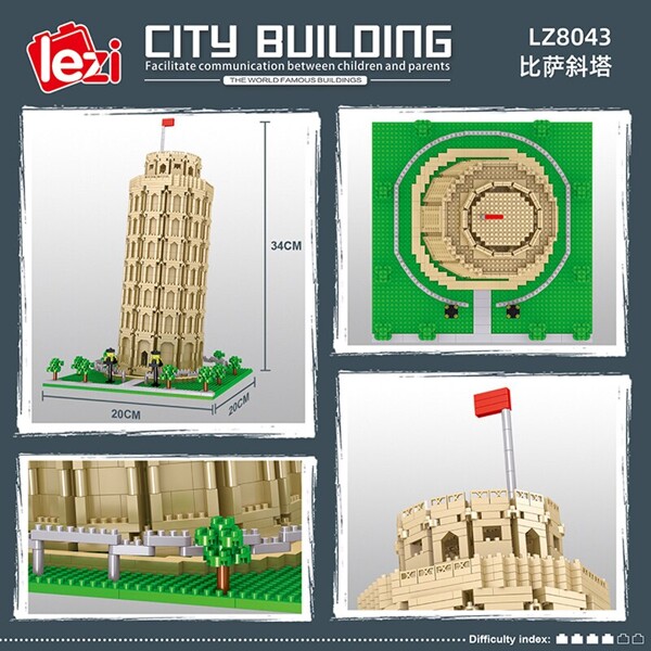 Lezi 8043 Leaning Tower of Pisa