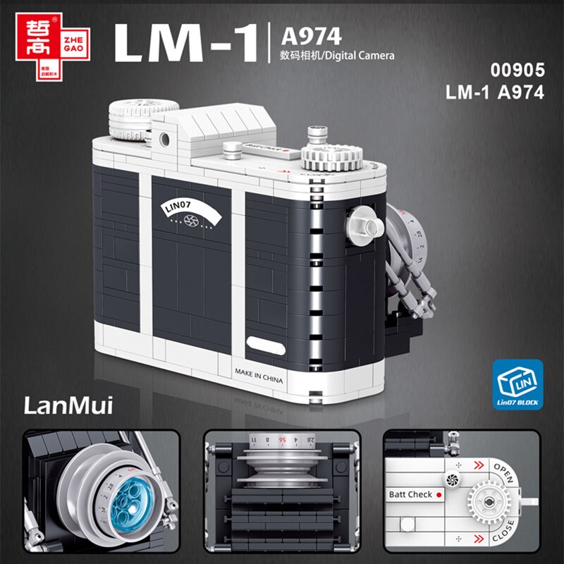Lin 00905 Portable Vintage Digital Camera