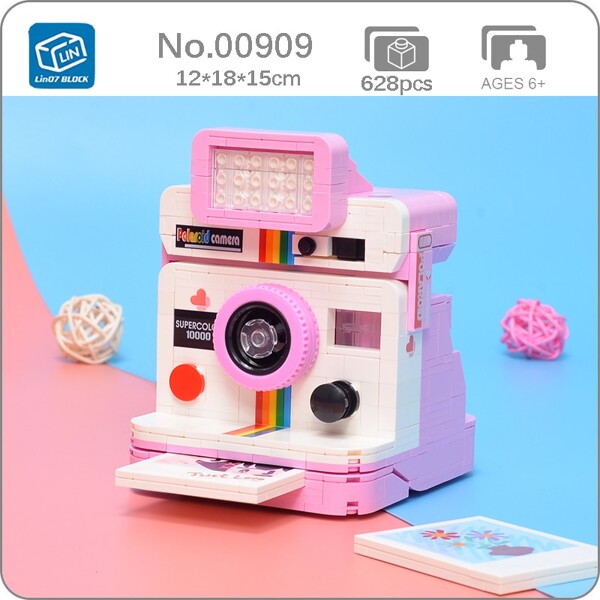 Lin 00909 Rainbow Digital Instant Camera Love Photo Machine