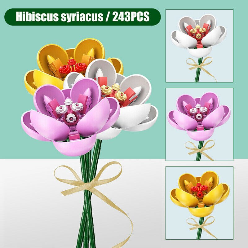 Sembo 601235 3 Pieces Bouquet Hibiscus Syriacus
