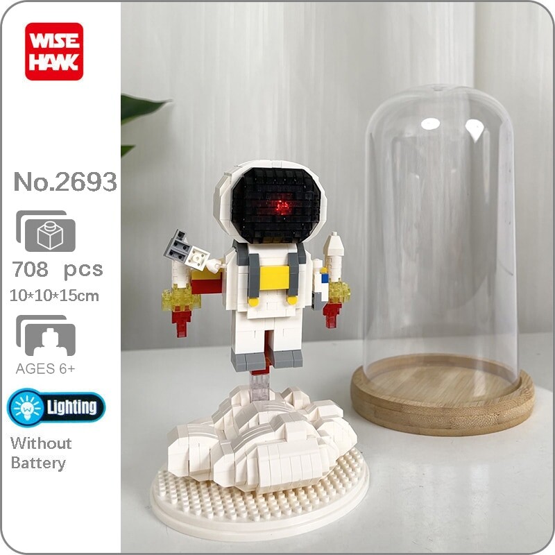 Wise Hawk 2693 Space Advanture Astronaut with Lift Off Rocket 