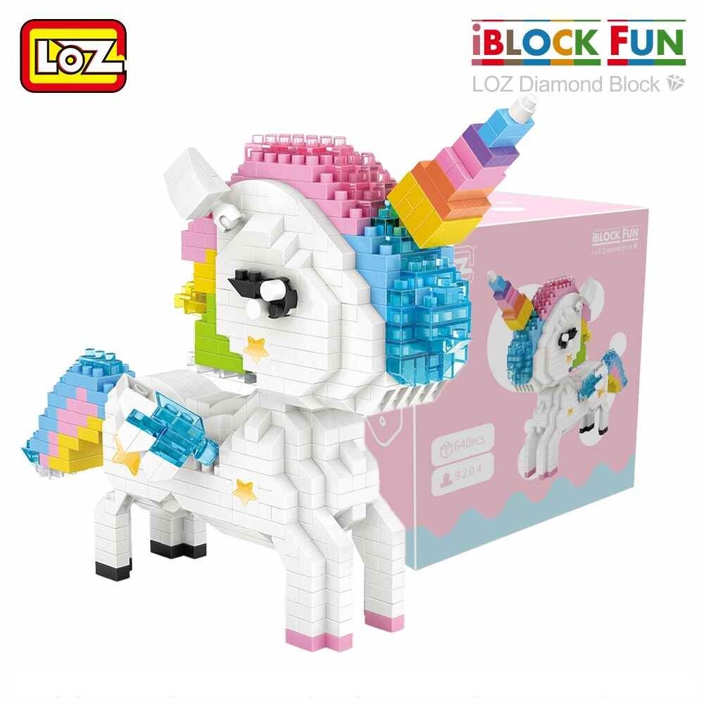 LOZ 9204 White Unicon - LOZ Blocks Official Store