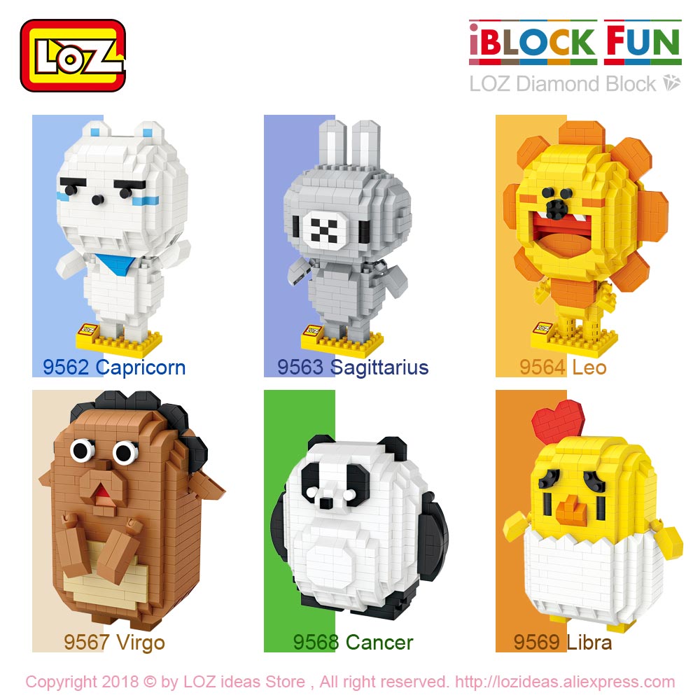 LOZ 9562-9575 Cute Animal Cartoon Characters - LOZ Blocks Official Store