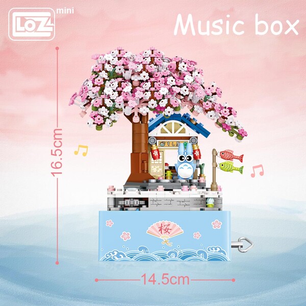 LOZ 1221 Cherry Blossom Music Box