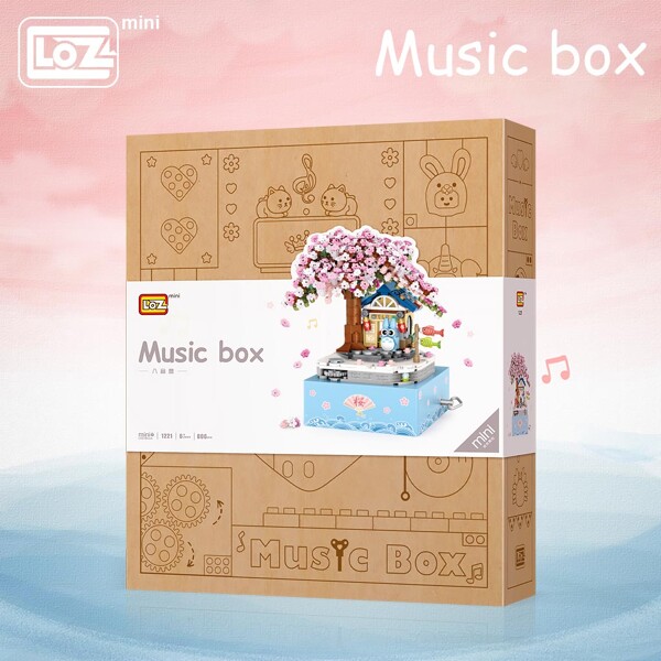LOZ 1221 Cherry Blossom Music Box