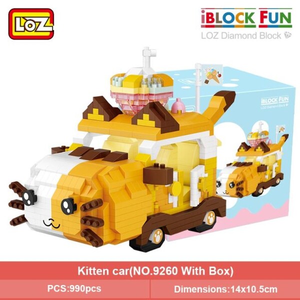 LOZ 9260-6262 Cartoon Animal Car