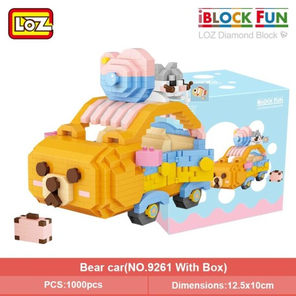 LOZ 9260-6262 Cartoon Animal Car