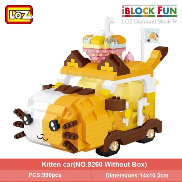 LOZ 9260-6262 Cartoon Animal Car
