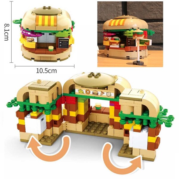 Sluban B0705A Hamburger and Sandwich Fast Food Restaurant