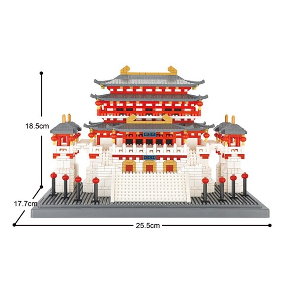 YZ 087 China Ancient Lotus Pavilion Palace