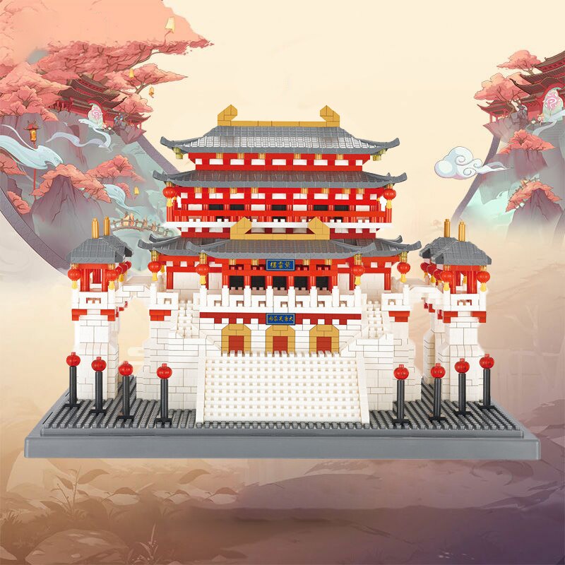 YZ 087 China Ancient Lotus Pavilion Palace