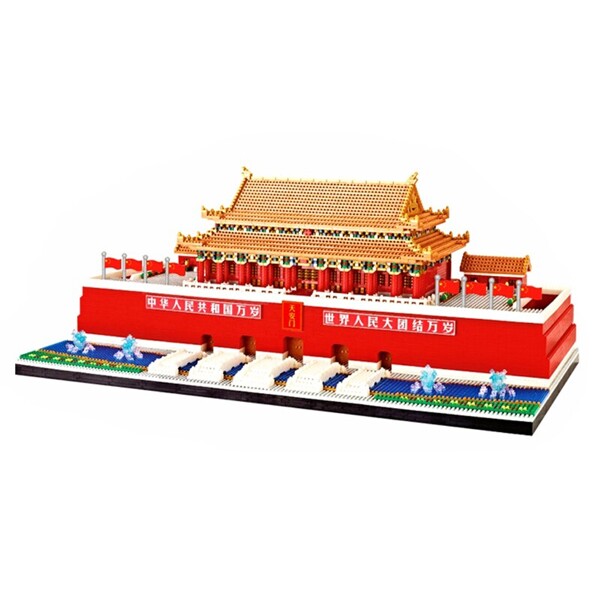 YZ 100 Tiananmen Square with Flag and River Bridge