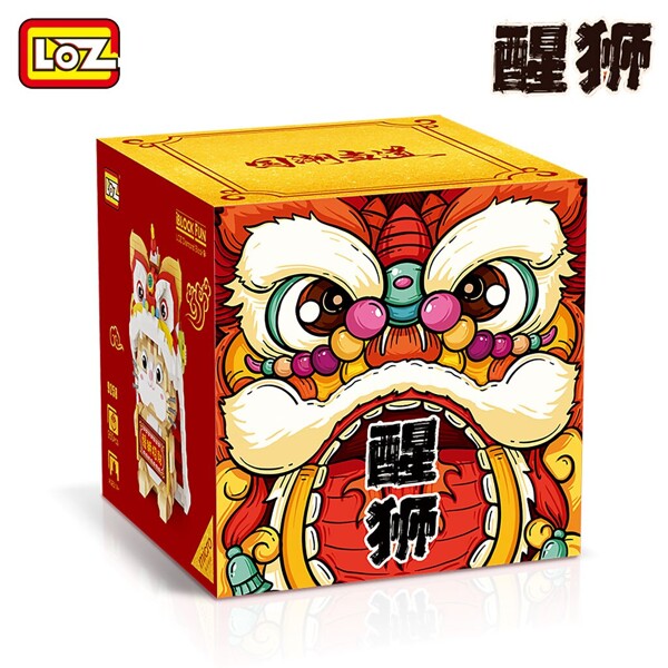 LOZ 9258 Lion Dance and Lucky Cat