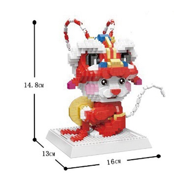 DAIA 66858 Zodiac Peking Opera Dragon Mouse