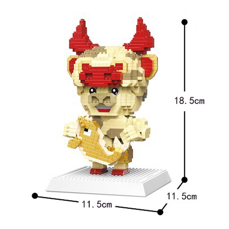 DAIA 66862 Chinese Zodiac Opera Fortune Gold Fish Bull