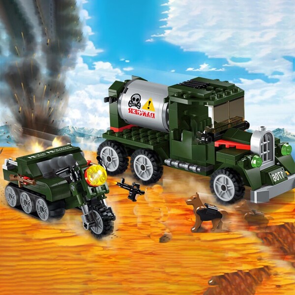 Enlighten 1706 Military Truck and Motorcycle