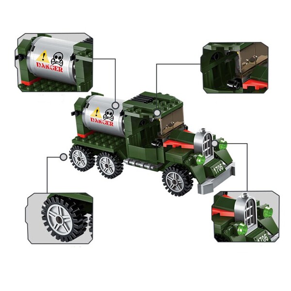 Enlighten 1706 Military Truck and Motorcycle