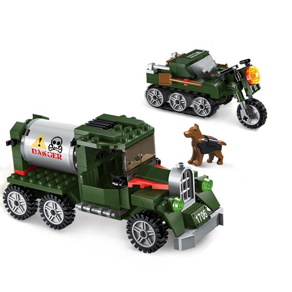 Enlighten 1706 Military Truck and Motorcycle