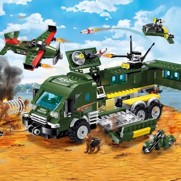 Enlighten 1709 Military Army Battle Force Truck and Plane