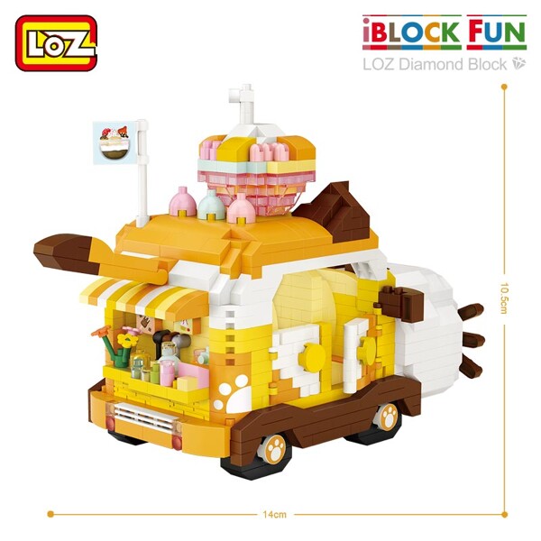 LOZ 9260-9261 Cartoon Animal Car