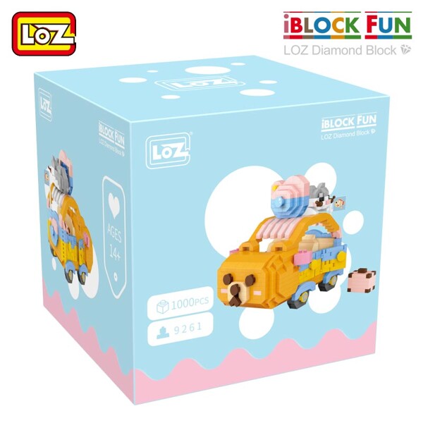 LOZ 9260-9261 Cartoon Animal Car