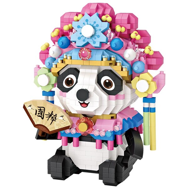 LOZ 9265 Hua Dan Red Panda