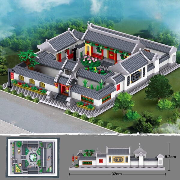 Lezi 8055 Ancient Chinese Courtyard