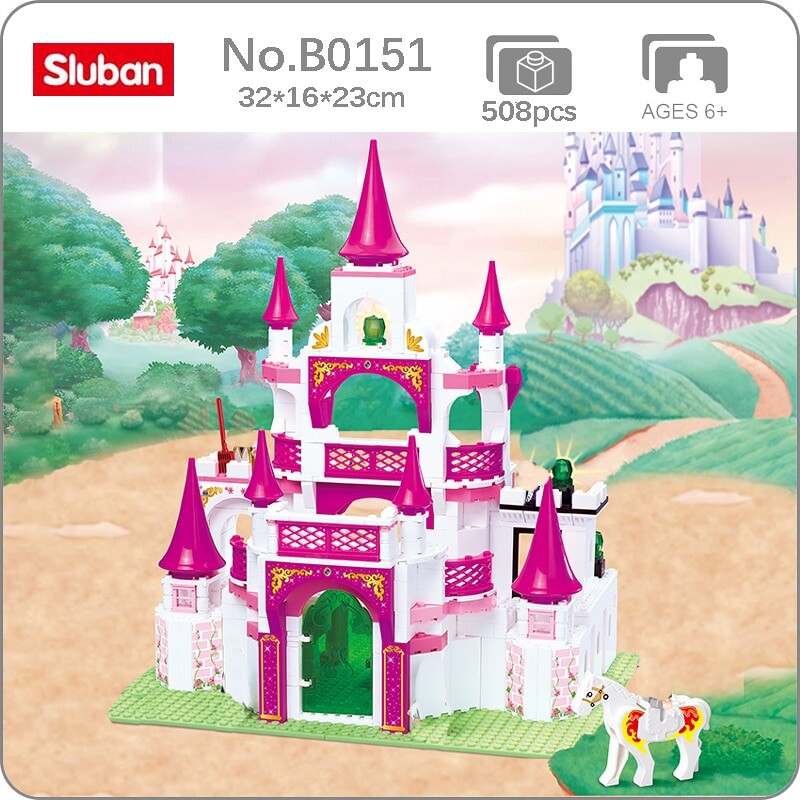 Sluban B0151 Pink Dream Princess Castle