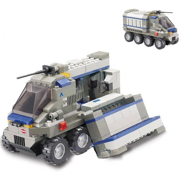 Sluban B0201 Force Transport Truck Transform To Military Automobile Base
