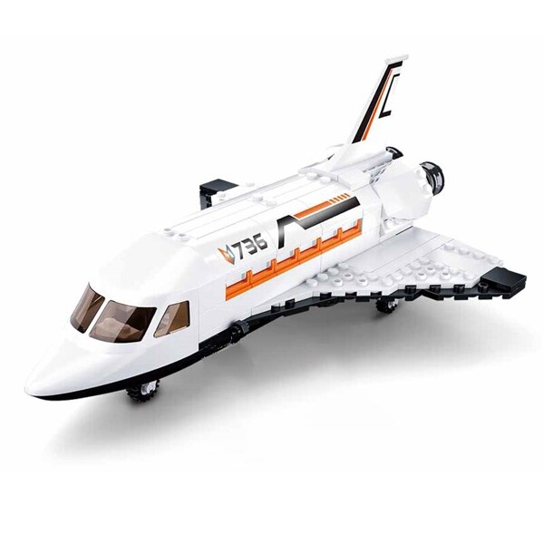 Sluban B0736 Space Adventure Shuttle Airbus Jet