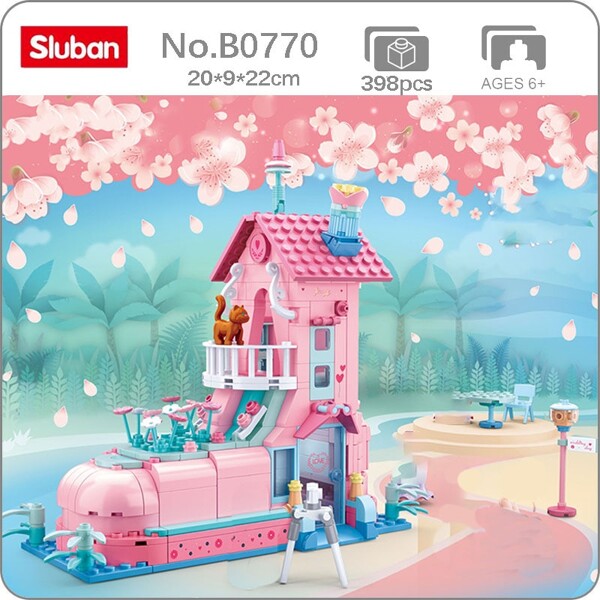 Sluban B0770 Pink Dream Wedding Shoe House