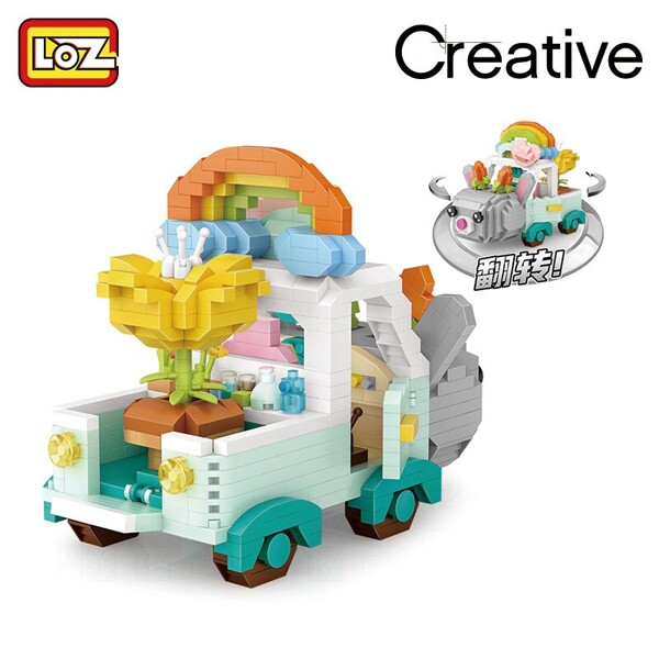 LOZ 9269 Cartoon Rabbit Car