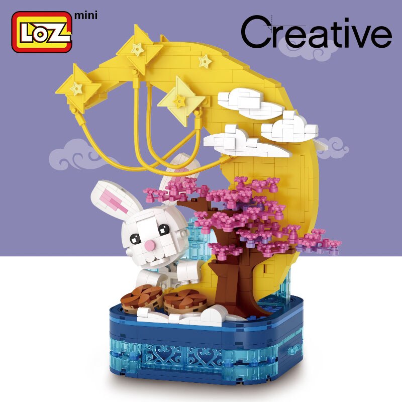 LOZ 1230 Mid-Autumn Festival Moon Rabbit Pen Holder - LOZ Blocks Official  Store