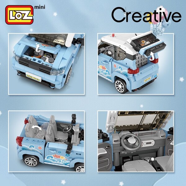 LOZ 1131-1132 Mini Car