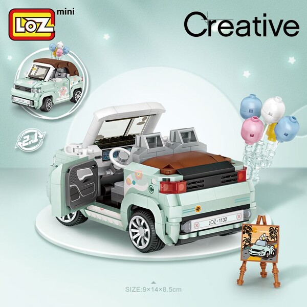 LOZ 1131-1132 Mini Car